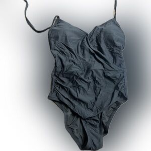 J Crew Halter Wrap One-Piece Swimsuit